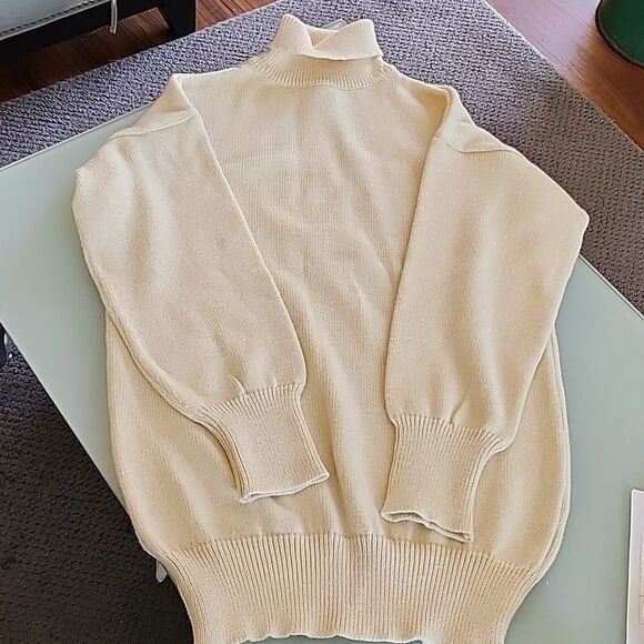 Niffi The Nautical Range 100% Pure Wool Turtleneck Sweater/Dress - Picture 2 of 7